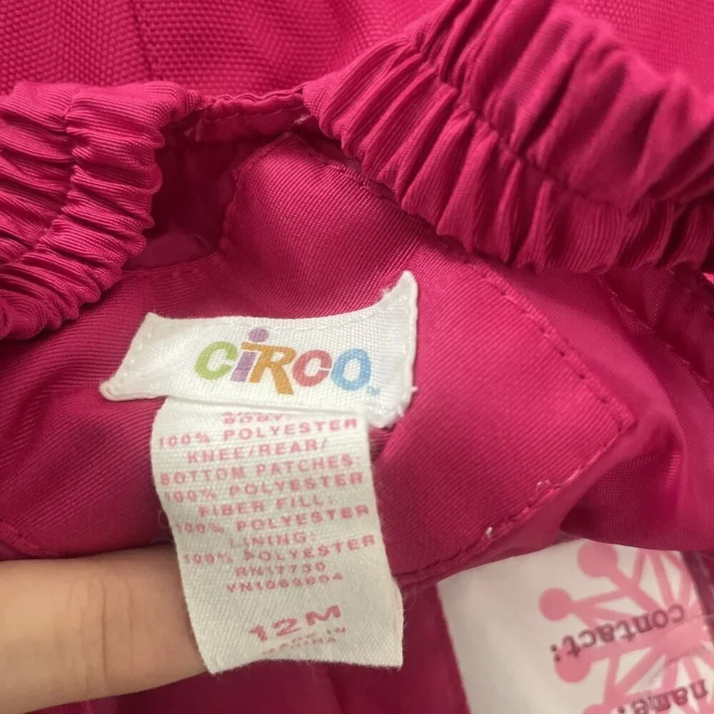Circo Baby Child 12M Pink Ski / Snow Bib Overalls snowpants